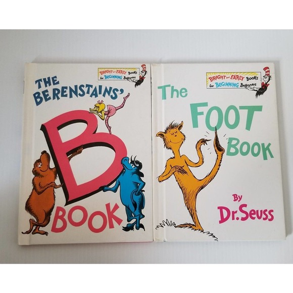 Lot 8 Dr. Seuss Beginner Books Bright & Early Cat Hat Library Children Hardcover - Picture 8 of 13